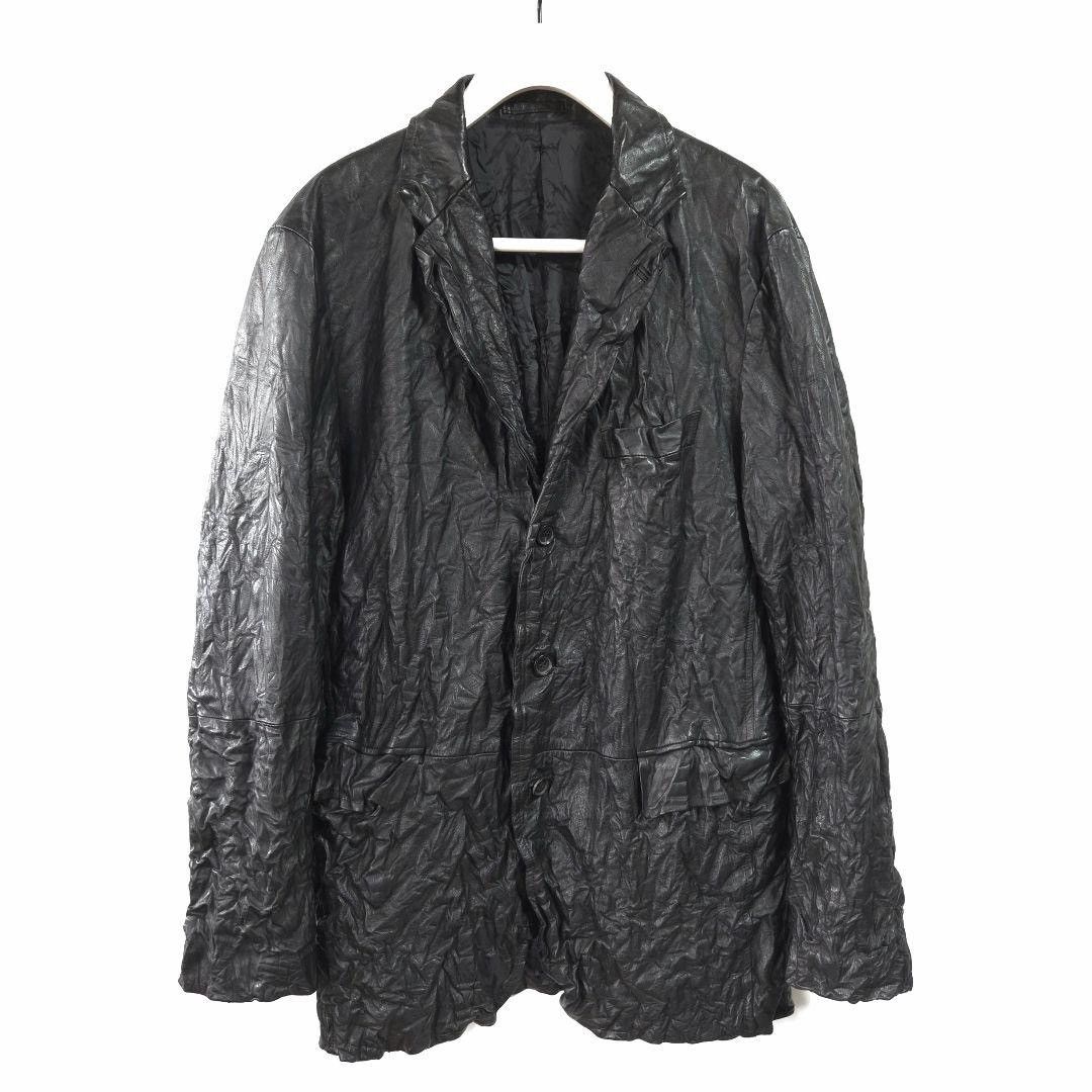 Issey Miyake ISSEY MIYAKE MEN 2010AW Pleated Cowhide Jacket Size US L / EU 52-54 / 3 - 1 Thumbnail
