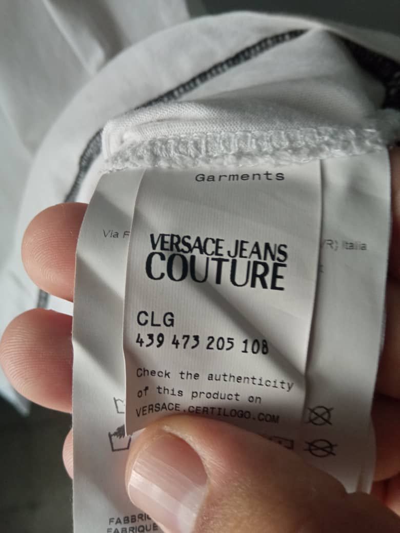 Versace Jeans Couture Versace Jeans Couture big logo luxury tee Size US L / EU 52-54 / 3 - 6 Thumbnail