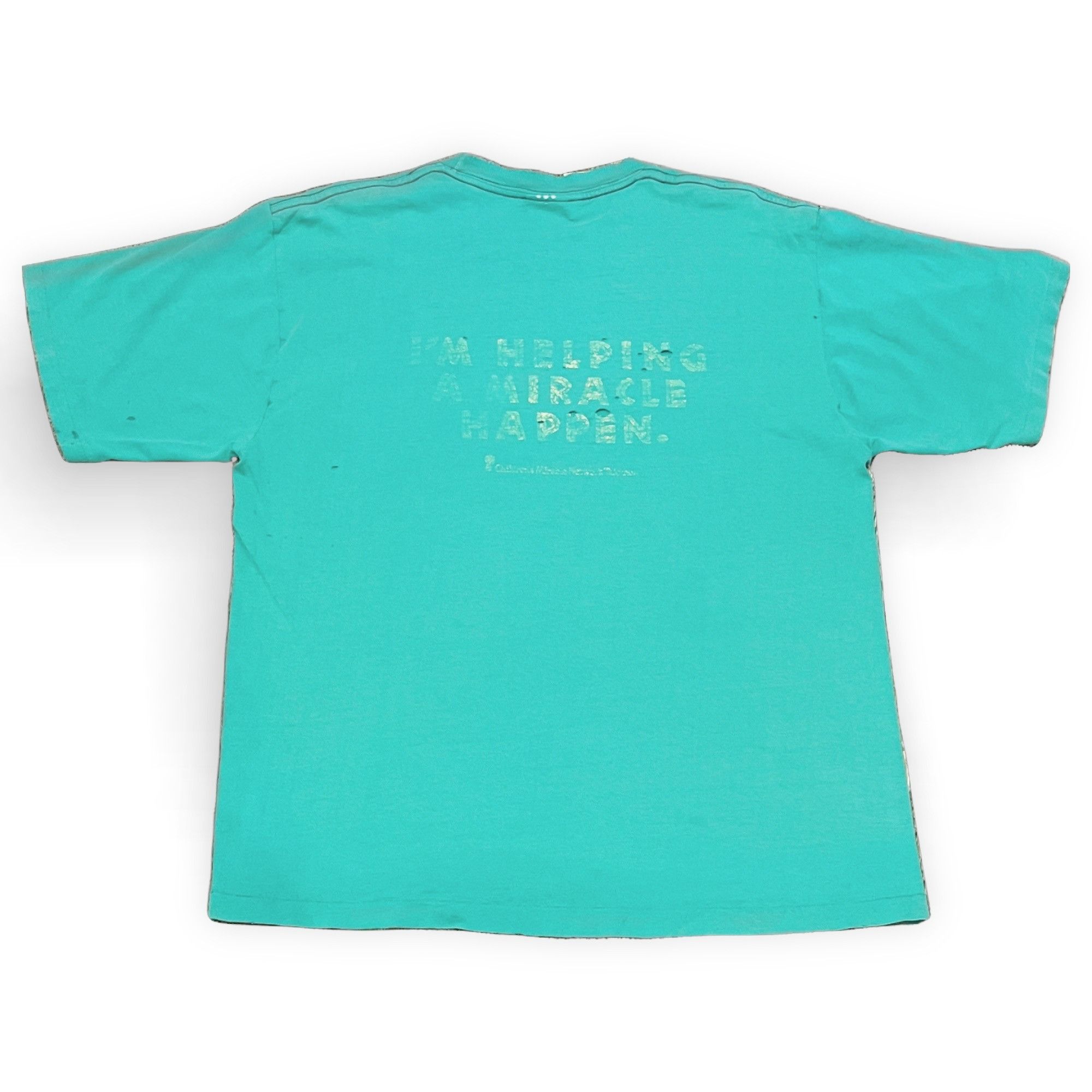 Other L | Vintage Sick Kids Telethon Teddy Green T Size US L / EU 52-54 / 3 - 2 Thumbnail