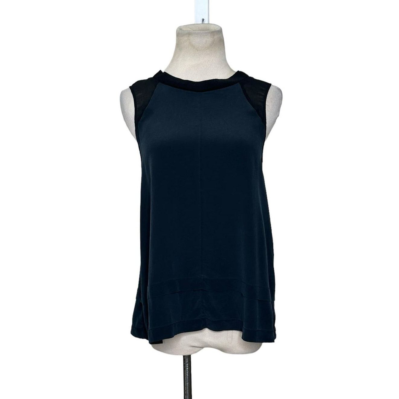 Madewell Madewell black silk sleeveless blouse size small Size S / US 4 / IT 40 - 1 Thumbnail