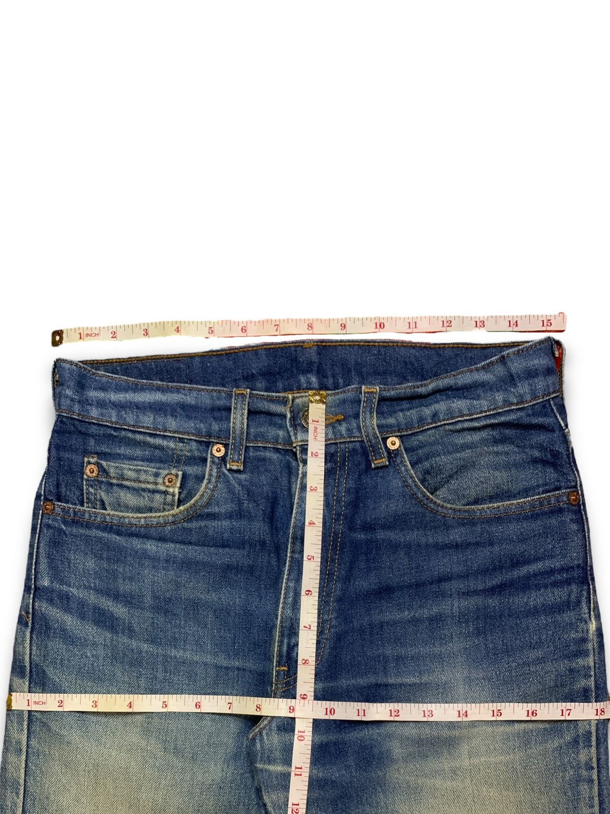 Levi's Vintage 90 Levis 515 Rusty Wash Distressed Loose Jeans 30x31 Size US 30 / EU 46 - 9 Thumbnail