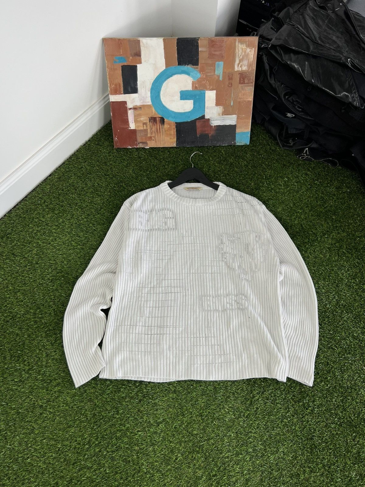 Diesel AvantGarde Vintage Sweatshirt Y2K Printed Knit Japan Sweater Size US M / EU 48-50 / 2 - 1 Thumbnail