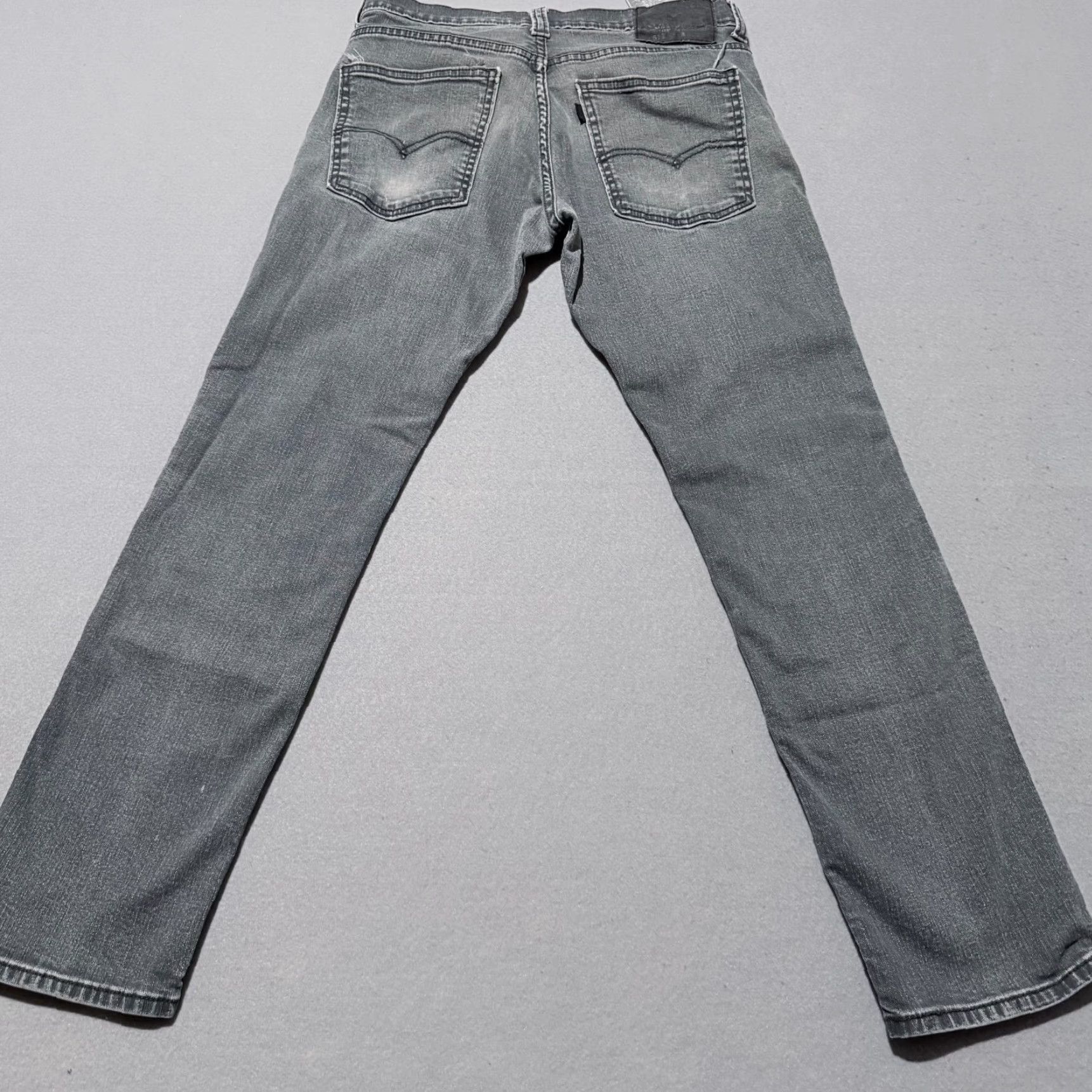 Levi's Levi's 511 Straight Jeans Men Gray Denim Low Rise Zip Fly Slim Fit - 31X30 Size US 31 - 2 Thumbnail