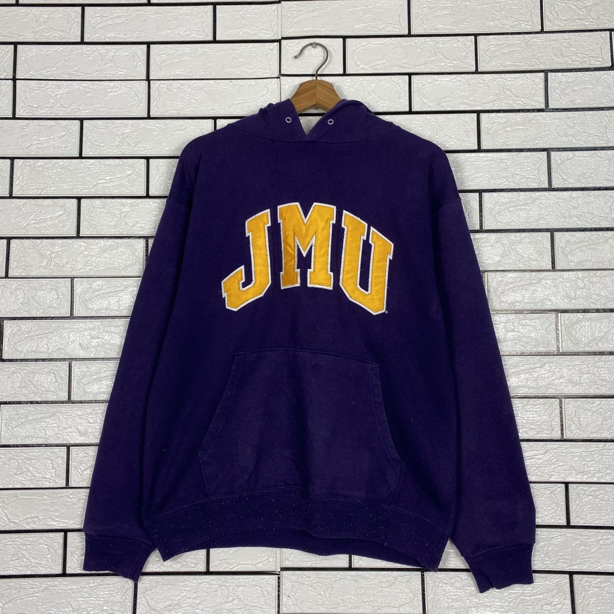 Japanese Brand Vintage Hoodie Champion JMU Big Logo Embroidery Size US M / EU 48-50 / 2 - 12 Thumbnail
