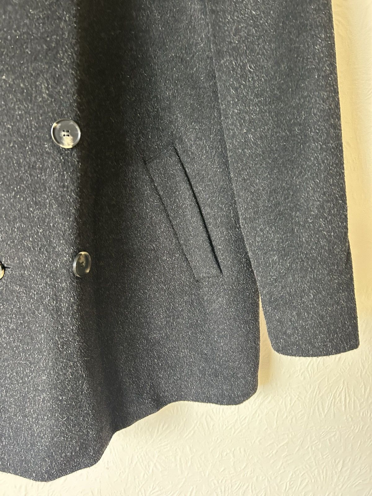 Crombie Crombie men's double-breasted wool-blend pea coat Size US XL / EU 56 / 4 - 3 Thumbnail