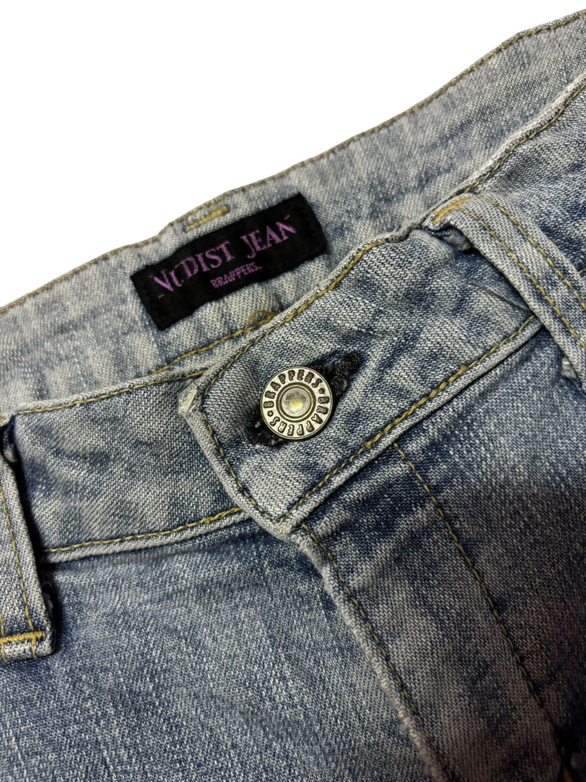 Japanese Brand Vtg Nudist Jeans Japan Bondage Punk Jeans Size 28" / US 6 / IT 42 - 7 Thumbnail