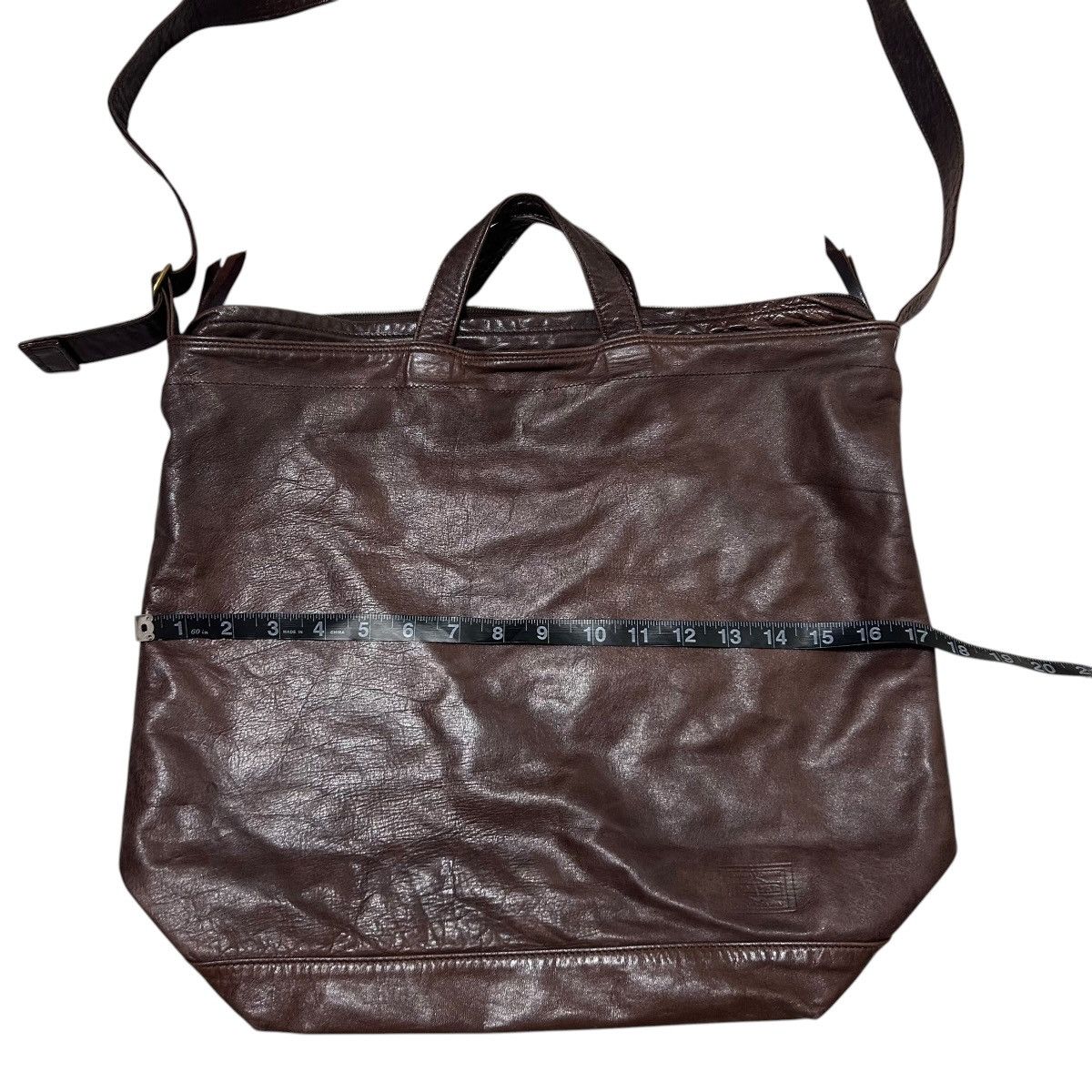 Porter 753 Porter Yoshida leather shoulder bag unisex brown Size ONE SIZE - 21 Thumbnail
