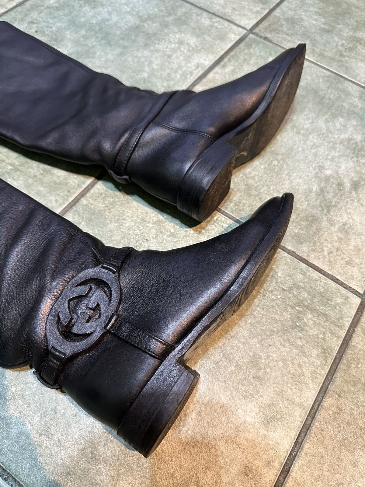 Cowboy Equipment × Gucci Gucci cowboy womens leather boots size 35 Size US 5 / IT 35 - 3 Thumbnail