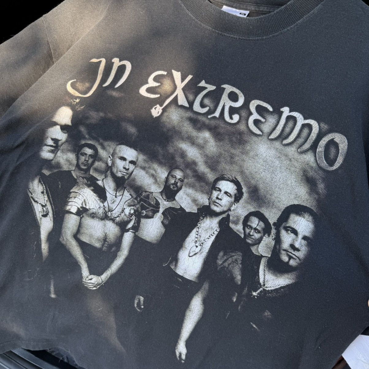Band Tees Vintage In Extremo Washed Folk Metal Band Tee Gothic 00s Size US XL / EU 56 / 4 - 9 Thumbnail