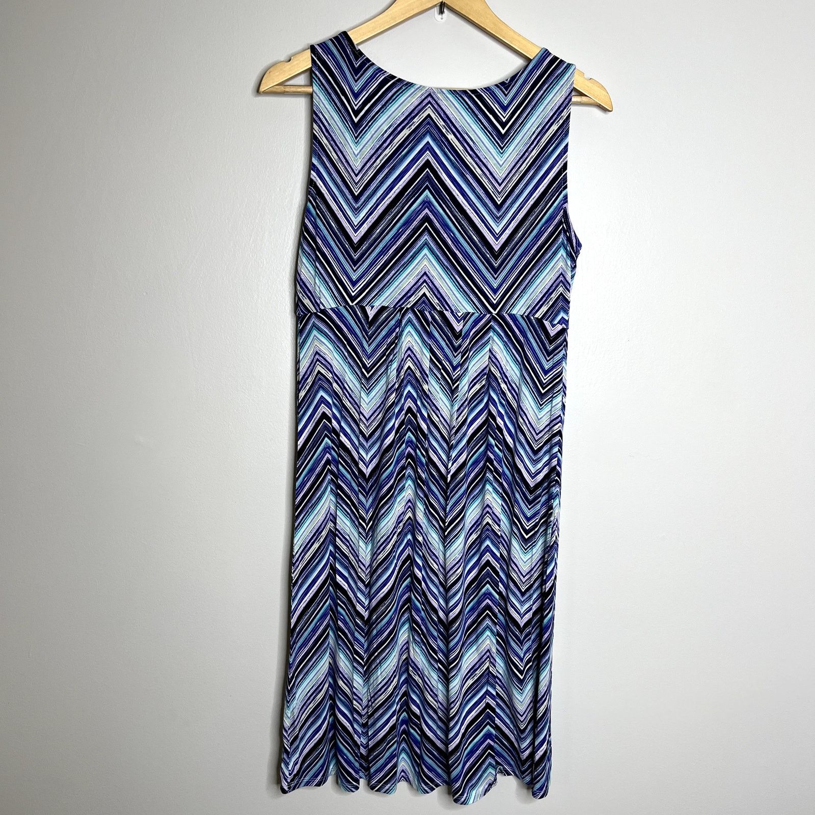 Other Vintage St John's Bay Chevron Zig Zag Tank Dress Size L / US 10 / IT 46 - 5 Thumbnail
