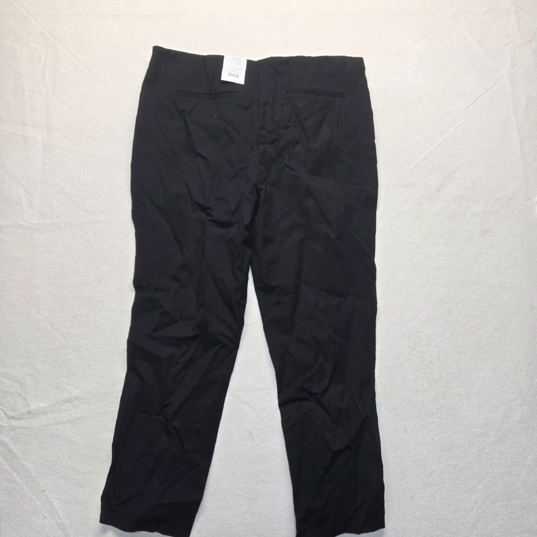 Vintage Time and Tru Skinny Side Zip Pants Women's 16 Black Stretch Multi Occasion Size 38" / US 16 / IT 52 - 8 Thumbnail