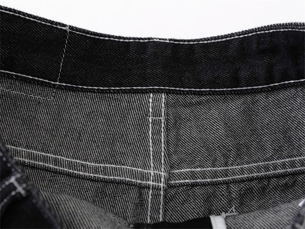 Japanese Brand × Jean Men's cleanfit detachable pocket loose wide-leg jeans Size US 32 / EU 48 - 4 Thumbnail