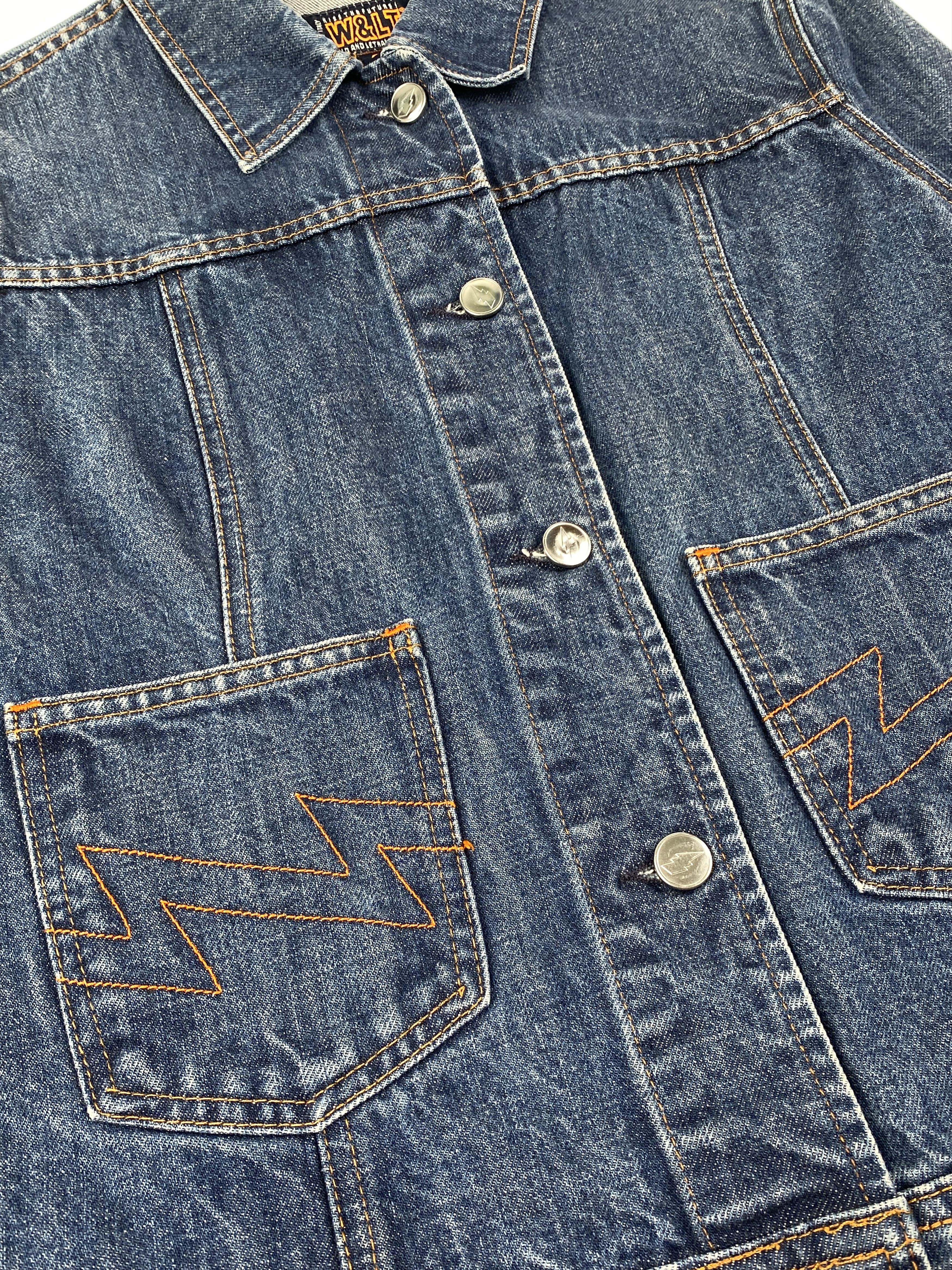 Walter Van Beirendonck Womens Cropped Two Pocket Denim Jacket Size S / US 4 / IT 40 - 6 Thumbnail