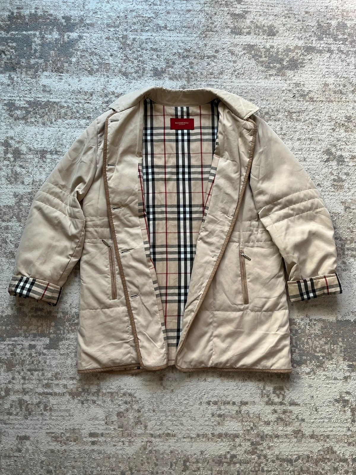Burberry Burberry London Forynys Coat Plaid Lining Vintage 2000s Size 3XL / US 20-22 - 1 Thumbnail