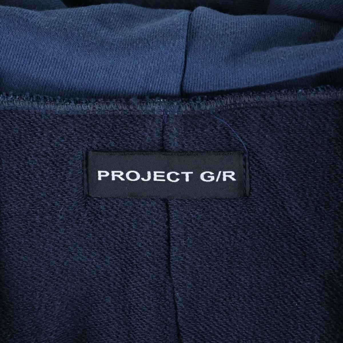 PROJECT G/R RECONSTRUCTED FOLDED ZIP HOODIE - NAVY size 2 Size US M / EU 48-50 / 2 - 3 Thumbnail