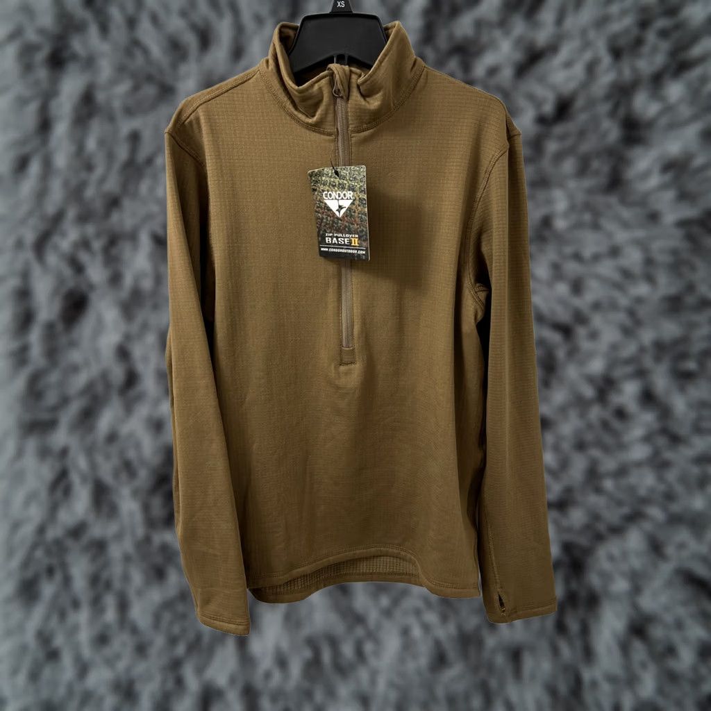 Vintage Condor Base 2 Zip Pullover Mens S Brown Sweater Tactical Combat Outdoor YKK L/S Size US S / EU 44-46 / 1 - 1 Thumbnail
