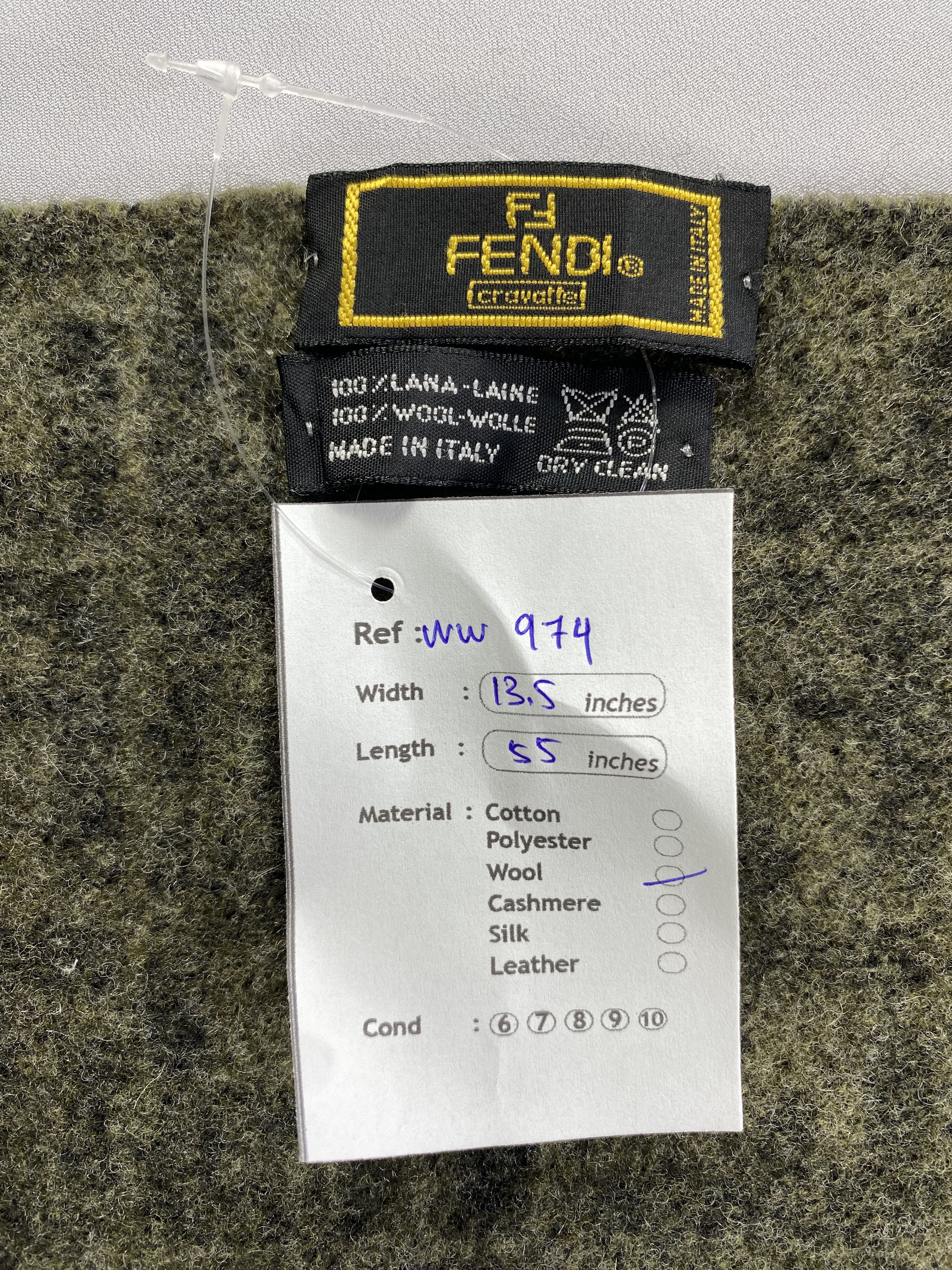 Fendi × Vintage Fendi Scarf / Muffler / Neckwear - WW974 Size ONE SIZE - 5 Thumbnail