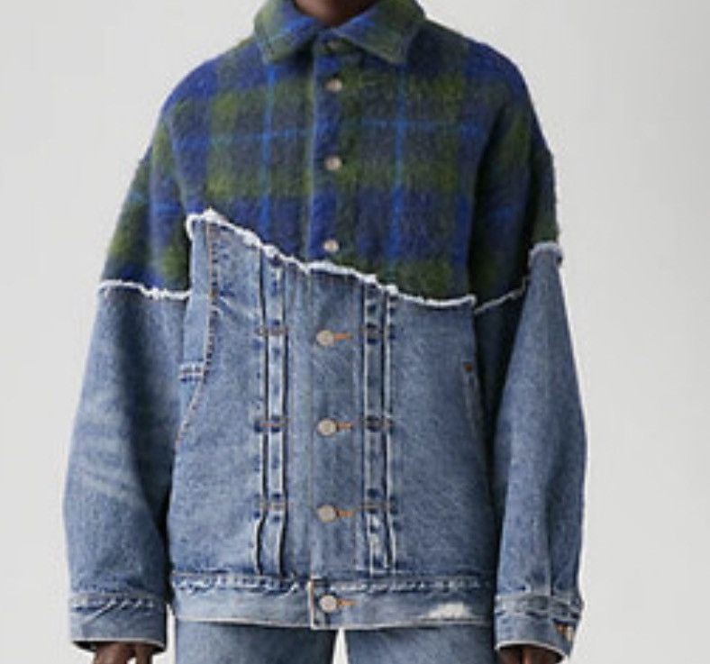 Levi's Levi’s X Adso Andersson Bell Spliced Relaxed Denim Jacket Size US M / EU 48-50 / 2 - 1 Thumbnail