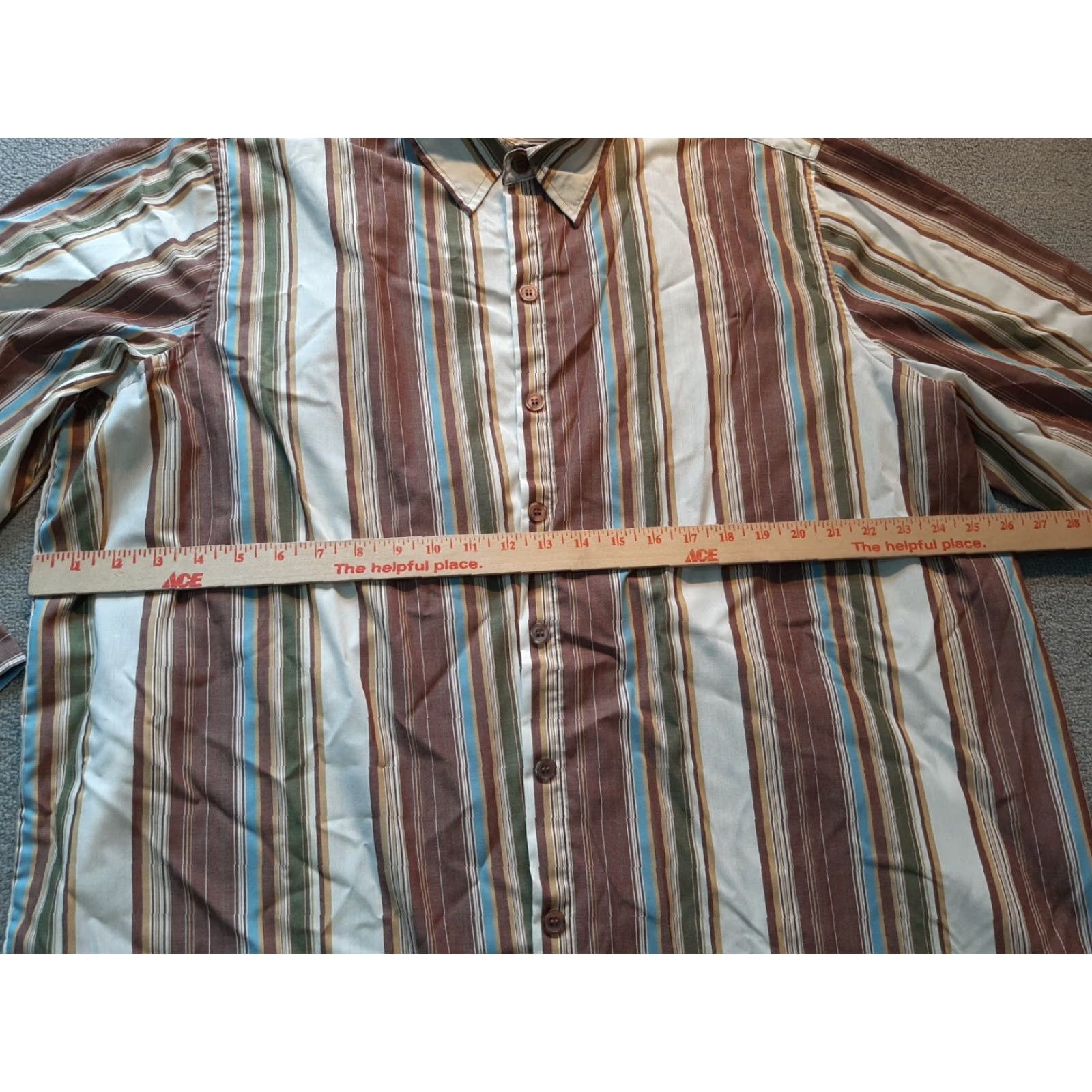 Lee Lee Button-down Shirt Mens 3X Collared Striped Blue Long Sleeve Button-Up Shirt Mens 3X Lee Regular Size US XXL / EU 58 / 5 - 4 Thumbnail