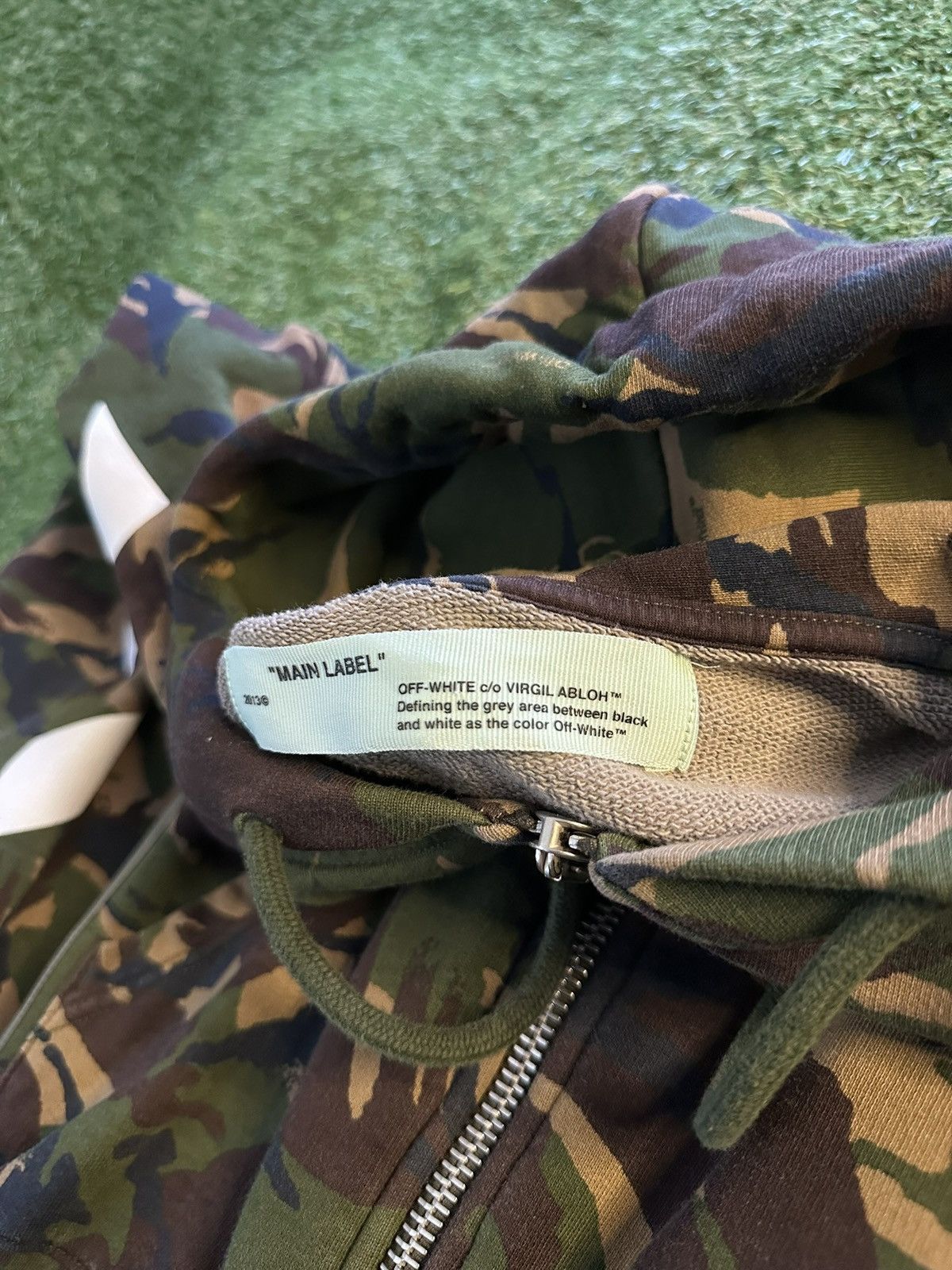 Off-White Off-White Green Camouflage Cotton Zip-Up XXS Size US XXS / EU 40 - 5 Thumbnail