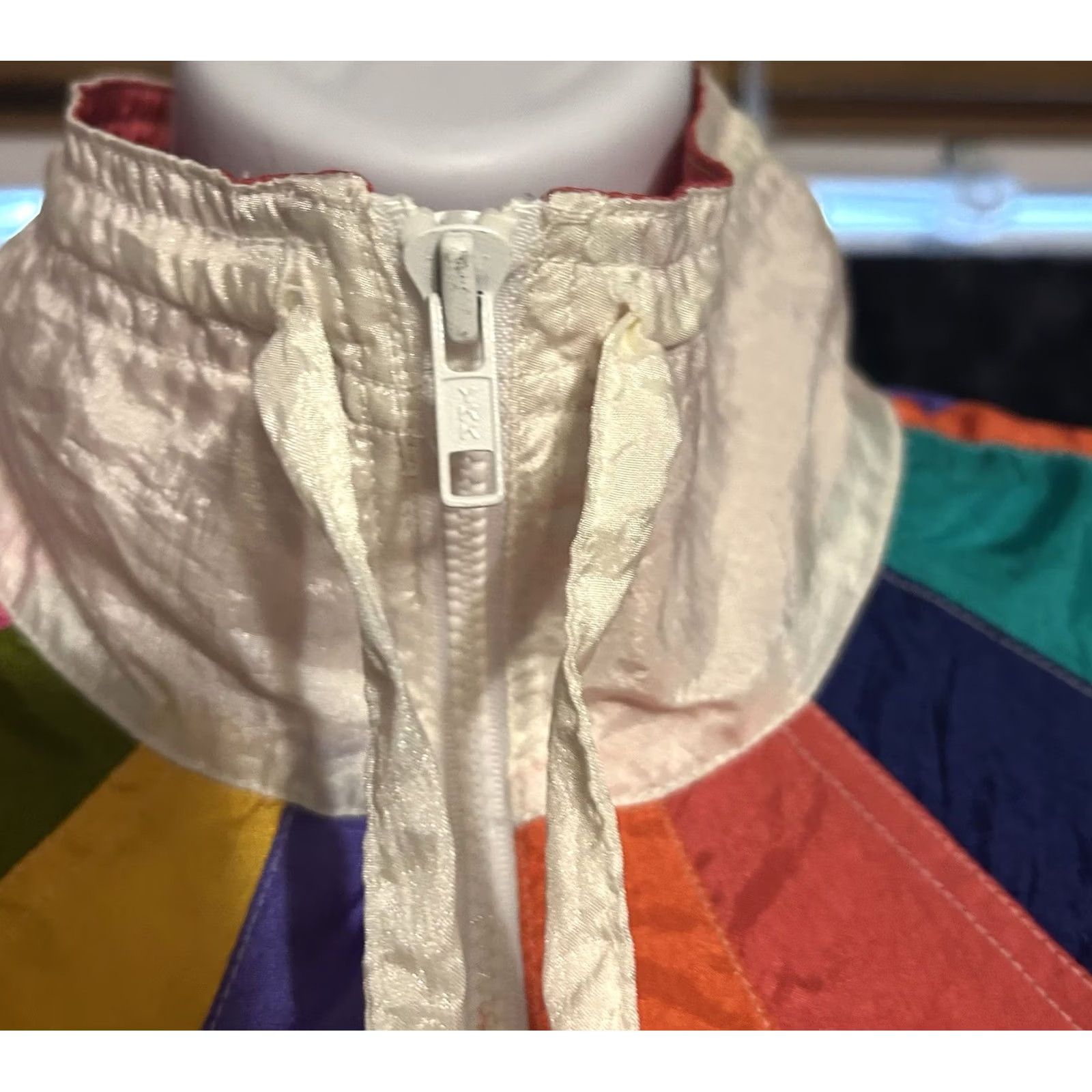 Rainbow VTG Milano Sport Track Suit Windbreaker Women M 2 Piece Colorblock Rainbow 80s Granny Core Golden Girls Size M / US 6-8 / IT 42-44 - 4 Thumbnail