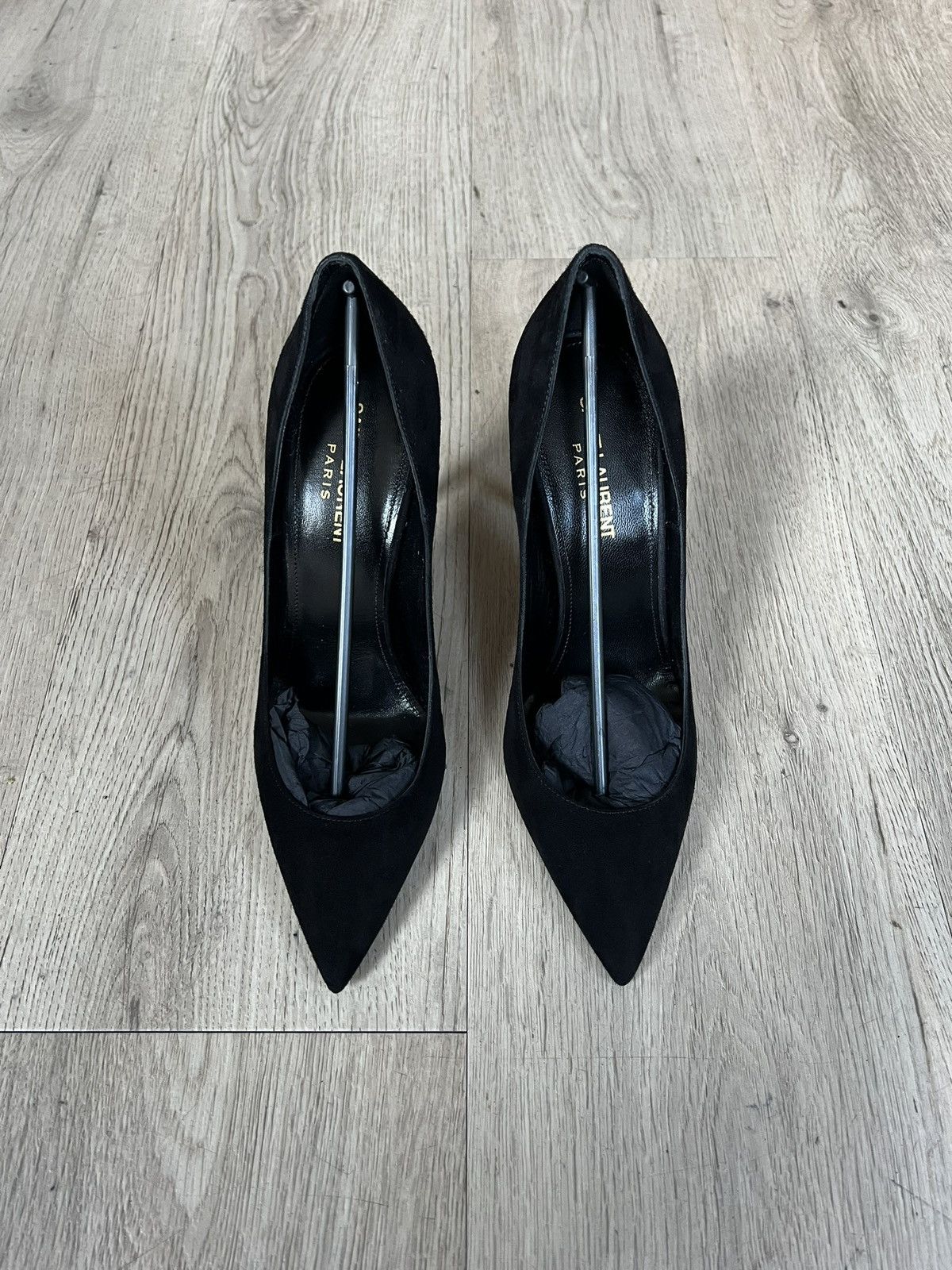 Saint Laurent Paris YSL Suede leather Heels Size US 8 / IT 38 - 2 Thumbnail