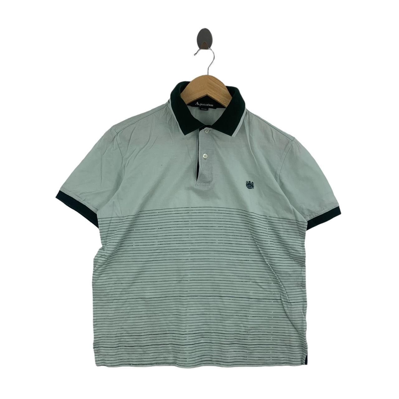 Vintage Vintage AQUASCUTUM LONDON Ringer Polo Tee Shirt Top Striped Size US M / EU 48-50 / 2 - 1 Thumbnail