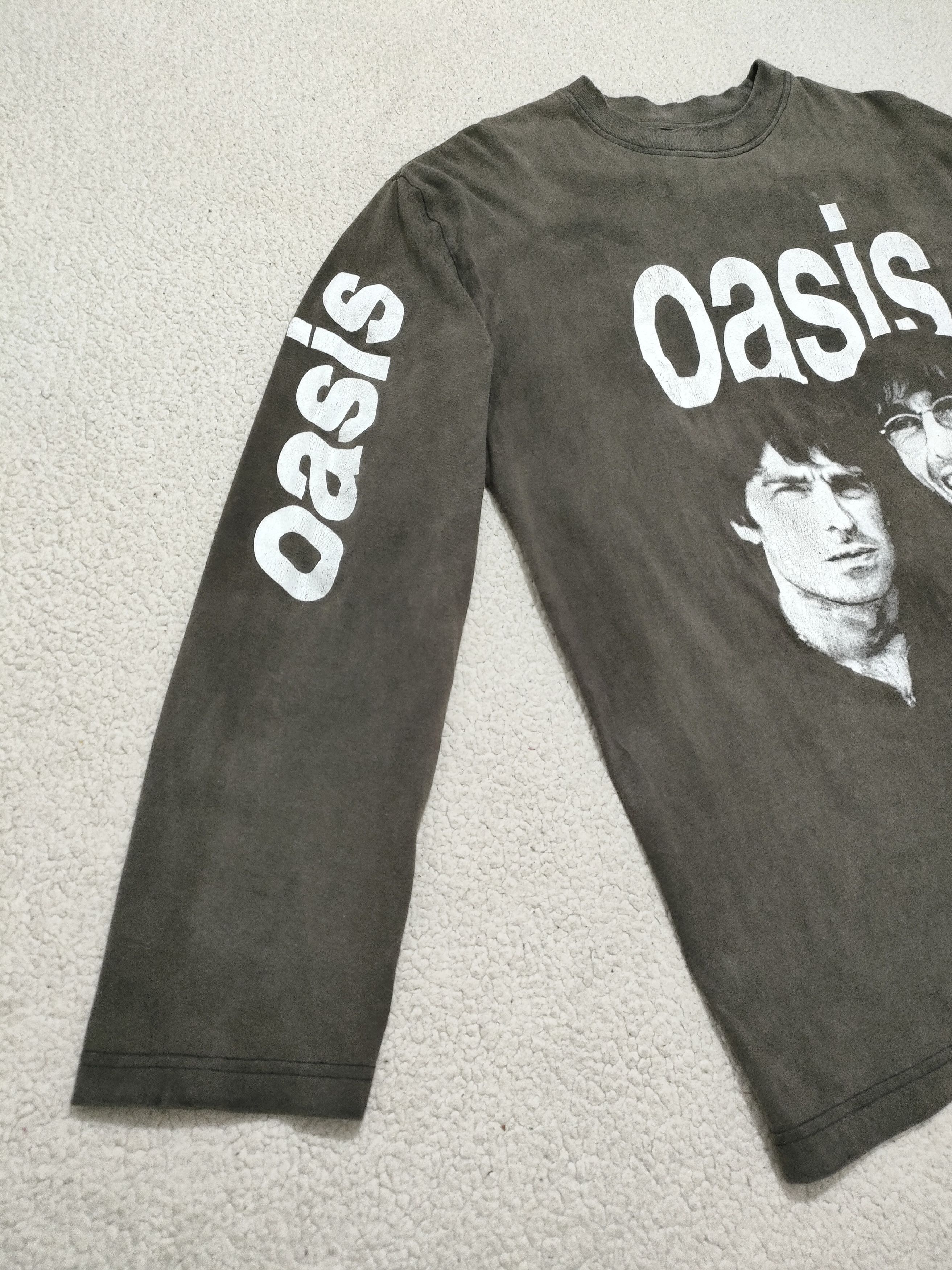 Band Tees 90s OASIS ROCK N ROLL STAR Long Sleeve EU Vintage Tee Size US XL / EU 56 / 4 - 3 Thumbnail