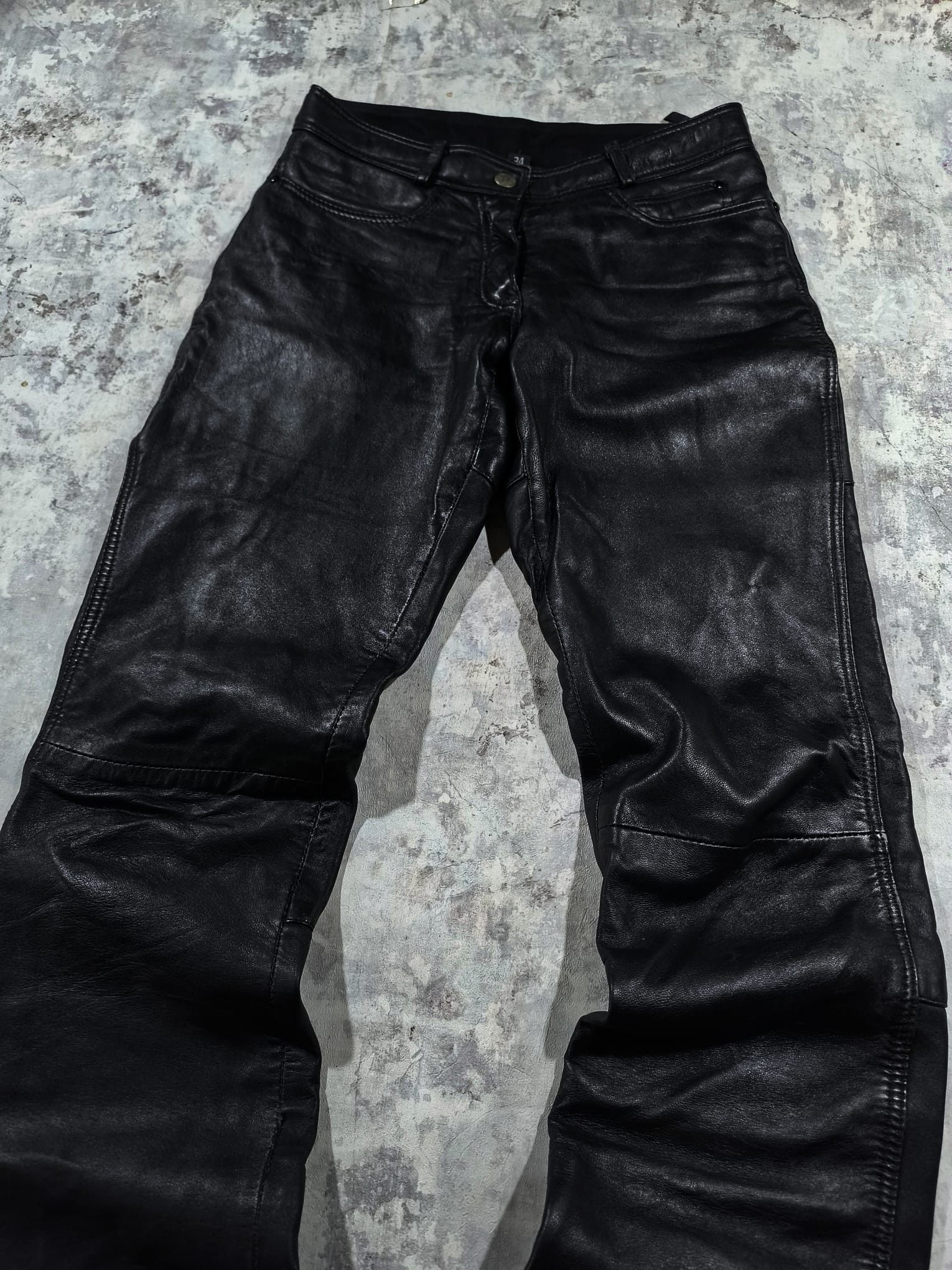 Kadoya vtg biker girl real leather jeans rick owens balenciaga Size 28" / US 6 / IT 42 - 3 Thumbnail