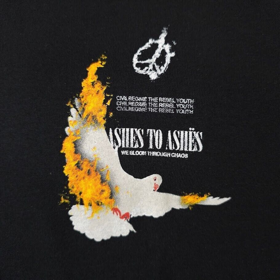Civil Regime Civil Regime T Shirt Mens Size Medium Black World On Fire Size US M / EU 48-50 / 2 - 3 Thumbnail
