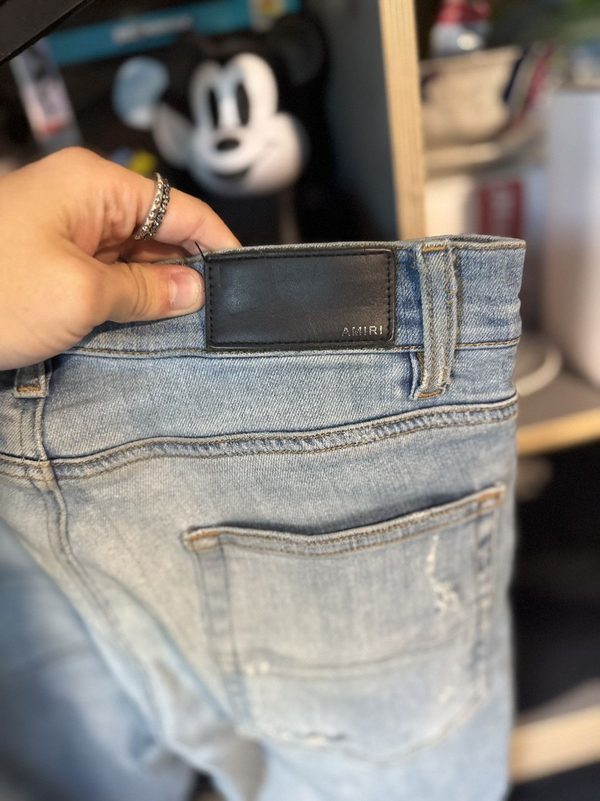 Amiri Amiri Distressed Lightwash Skinny Denim Size US 34 / EU 50 - 6 Thumbnail