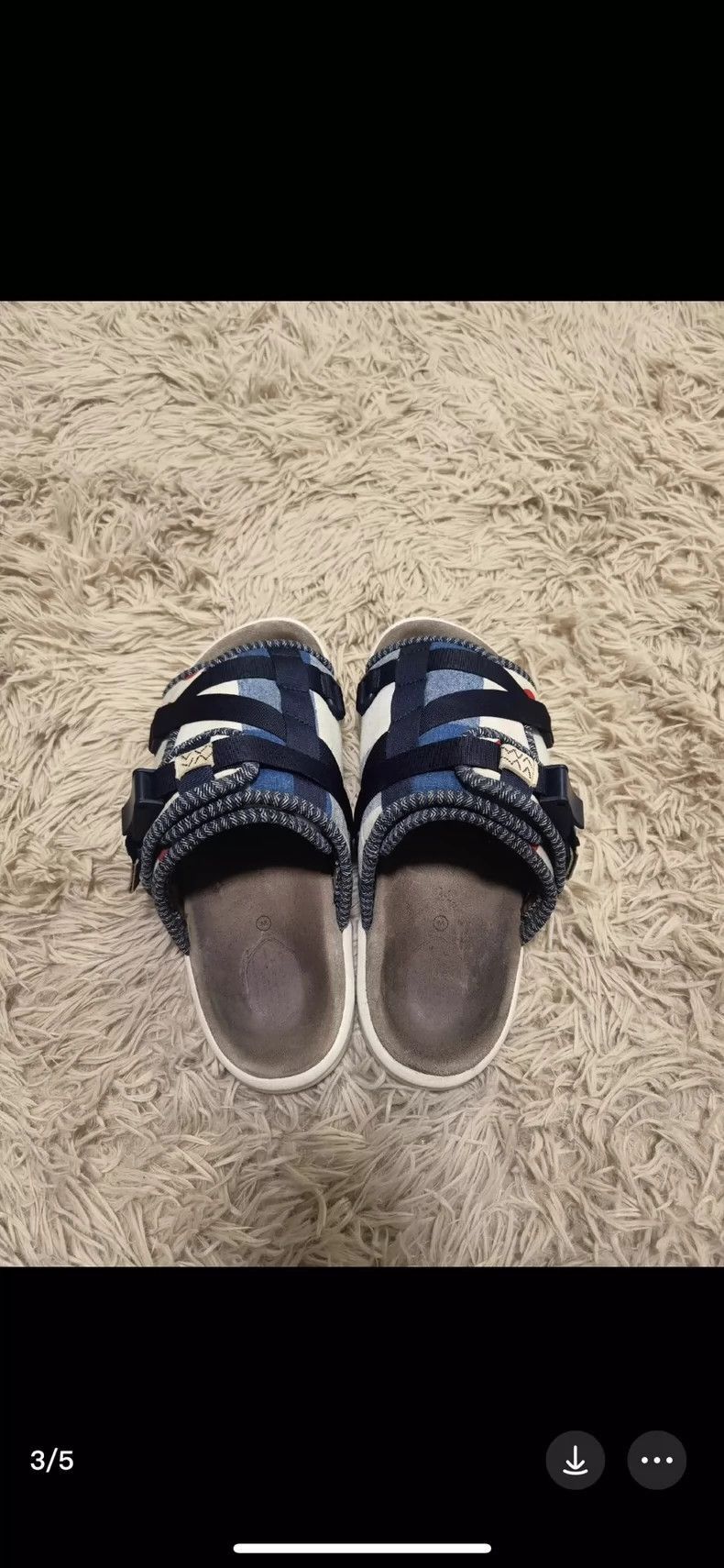 Visvim VisvimVISVIM Christo Collage Wave slippers-2504 Size US 8.5 / EU 41-42 - 3 Thumbnail