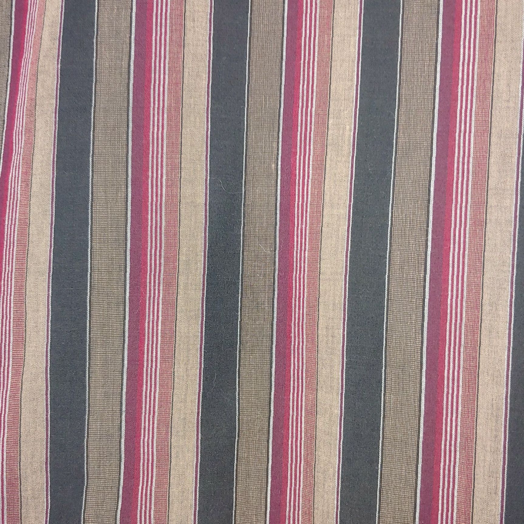 Wrangler Wrangler Western Shirt Large Brown Maroon Stripe Long Sleeve Pearl Snap Cowboy Mens Size US L / EU 52-54 / 3 - 5 Thumbnail