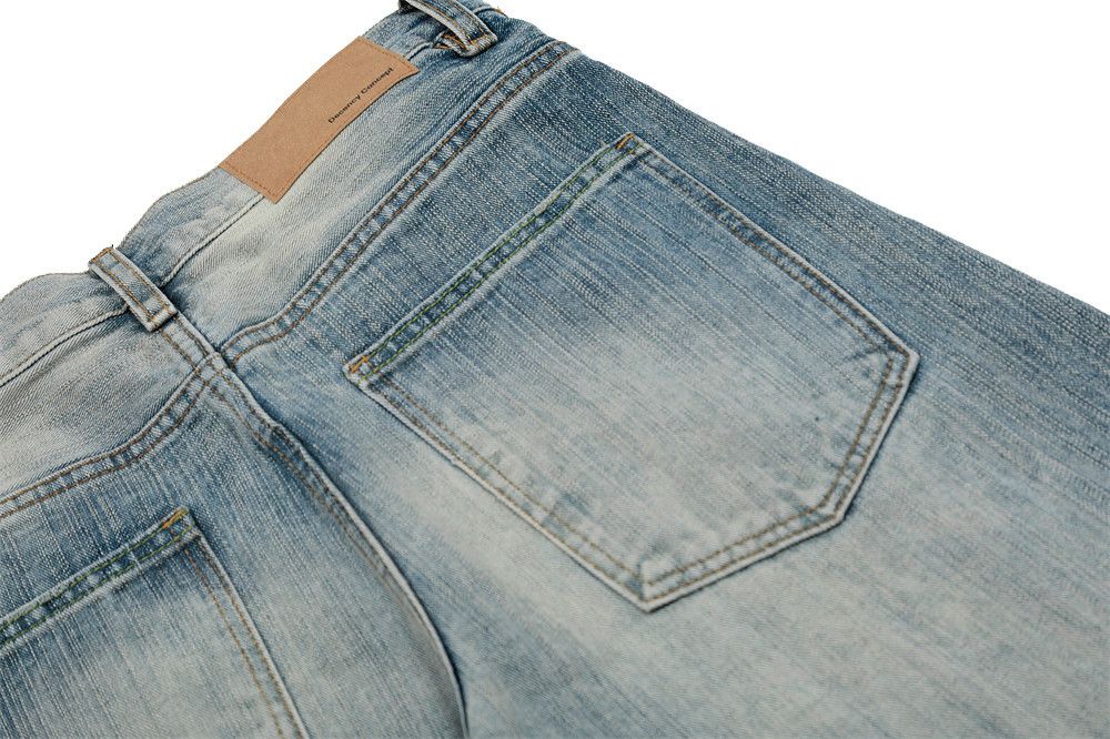 Japanese Brand × Jean American retro washed loose punk distressed gradient jeans Size US 34 / EU 50 - 6 Thumbnail