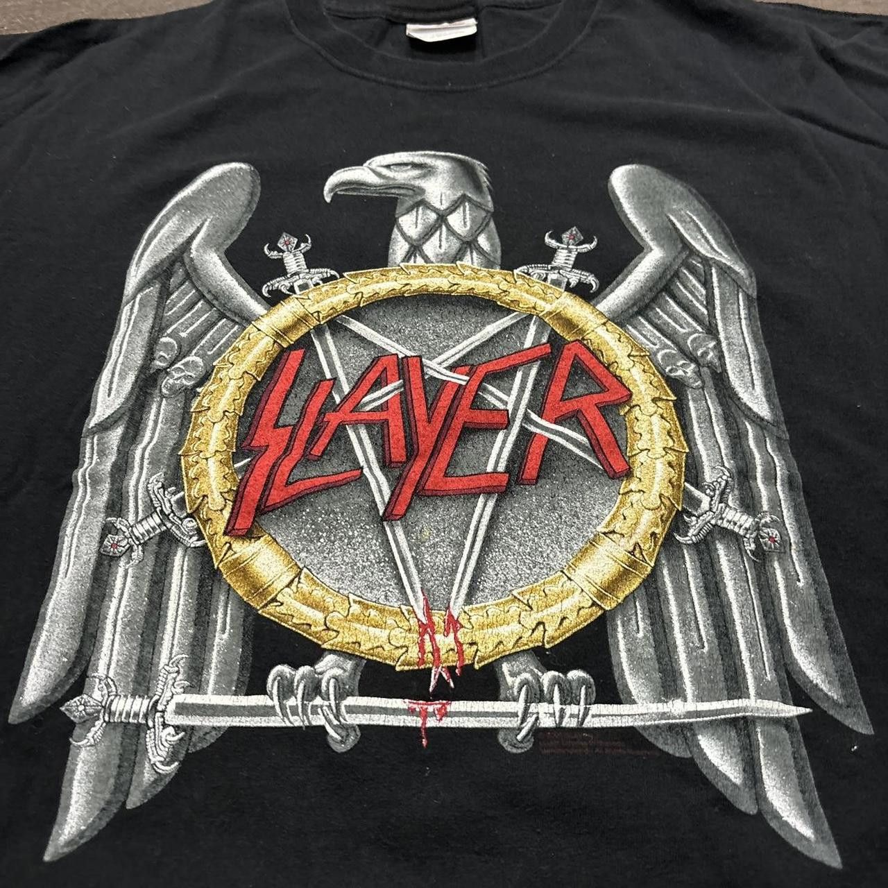 Hanes Vintage slayer t shirt 2005 XXL Size US XXL / EU 58 / 5 - 2 Thumbnail