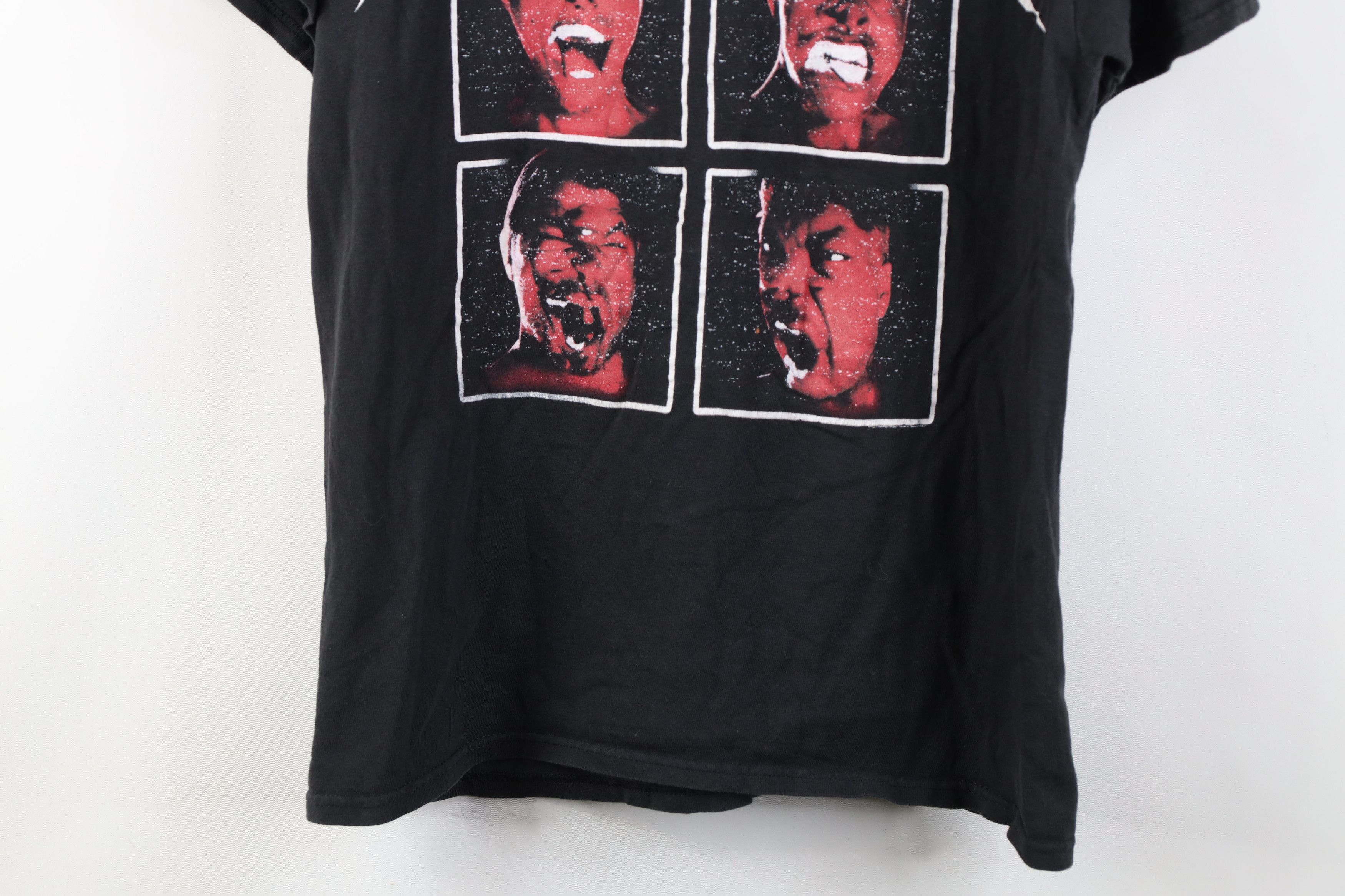Vintage Y2K World Wired Tour Metallica Band T-Shirt Black Cotton Size US M / EU 48-50 / 2 - 3 Thumbnail