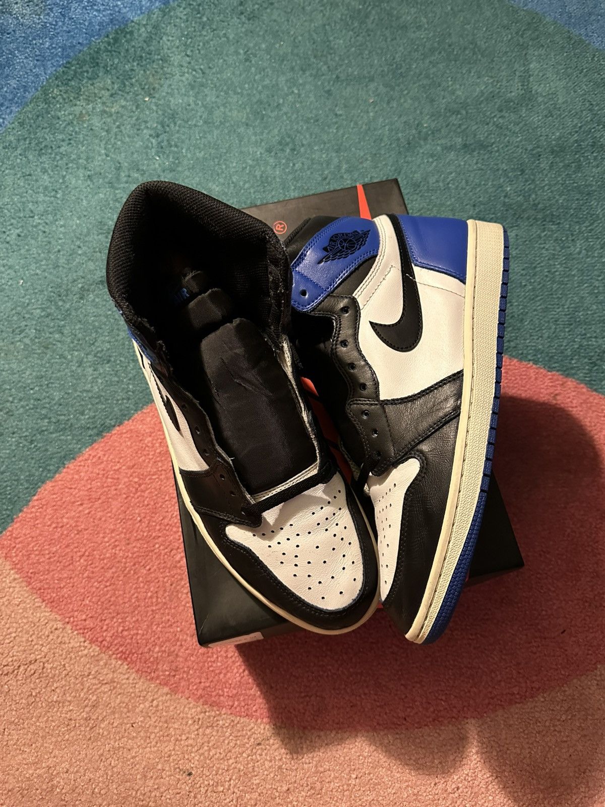 Jordan Brand Air Jordan 1 Retro High Game Royal Fragment Custom Size US 11.5 / EU 44-45 - 15 Thumbnail