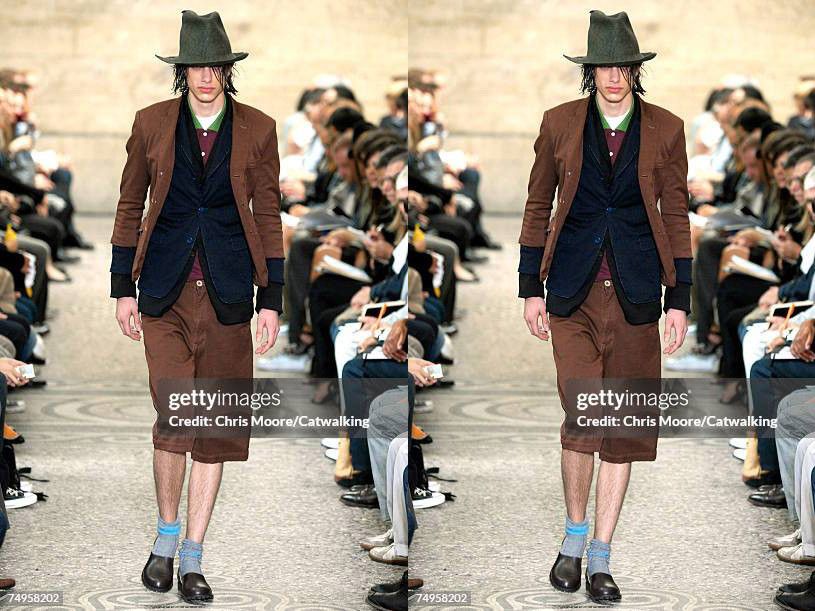 Comme des Garcons Homme Plus SS2008 COMME des GARÇONS HOMME PLUS RAYON SHORTS Size US 32 / EU 48 - 2 Thumbnail