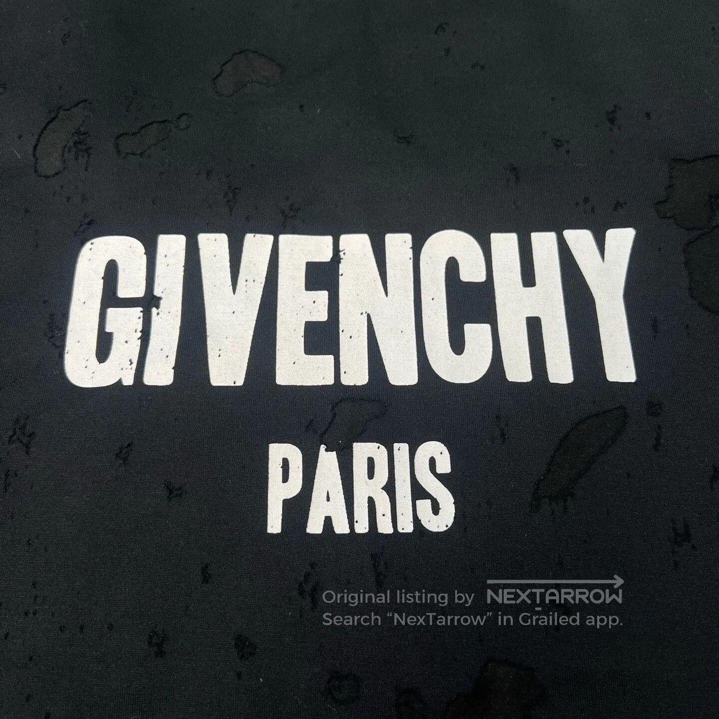 Givenchy Givenchy Distressed Short Sleeve T-Shirt. Size US L / EU 52-54 / 3 - 4 Thumbnail