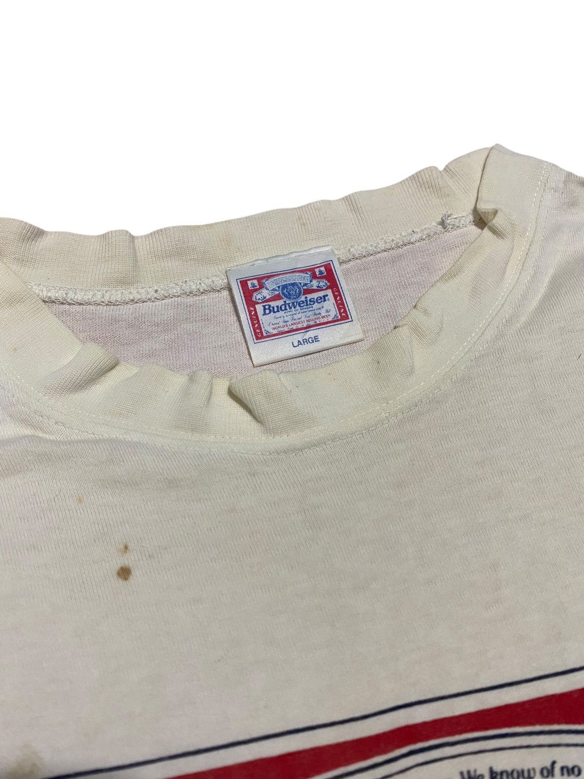 Budweiser × Vintage Vintage Budweiser shortsleeve shirt Size US L / EU 52-54 / 3 - 2 Thumbnail