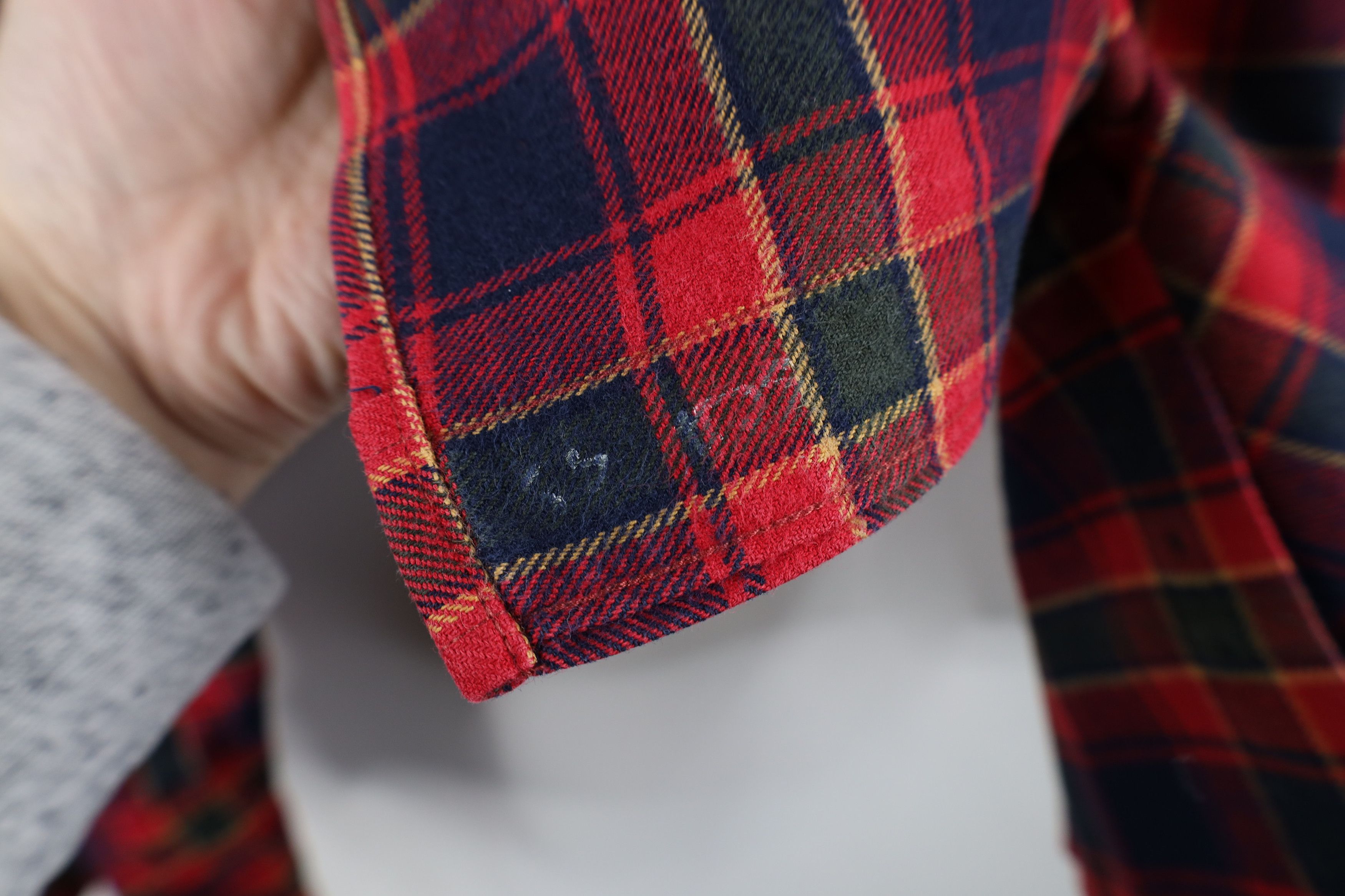 Lands' End × Vintage Vintage Lands End Flannel Collared Button Down Shirt Plaid Size US M / EU 48-50 / 2 - 9 Thumbnail