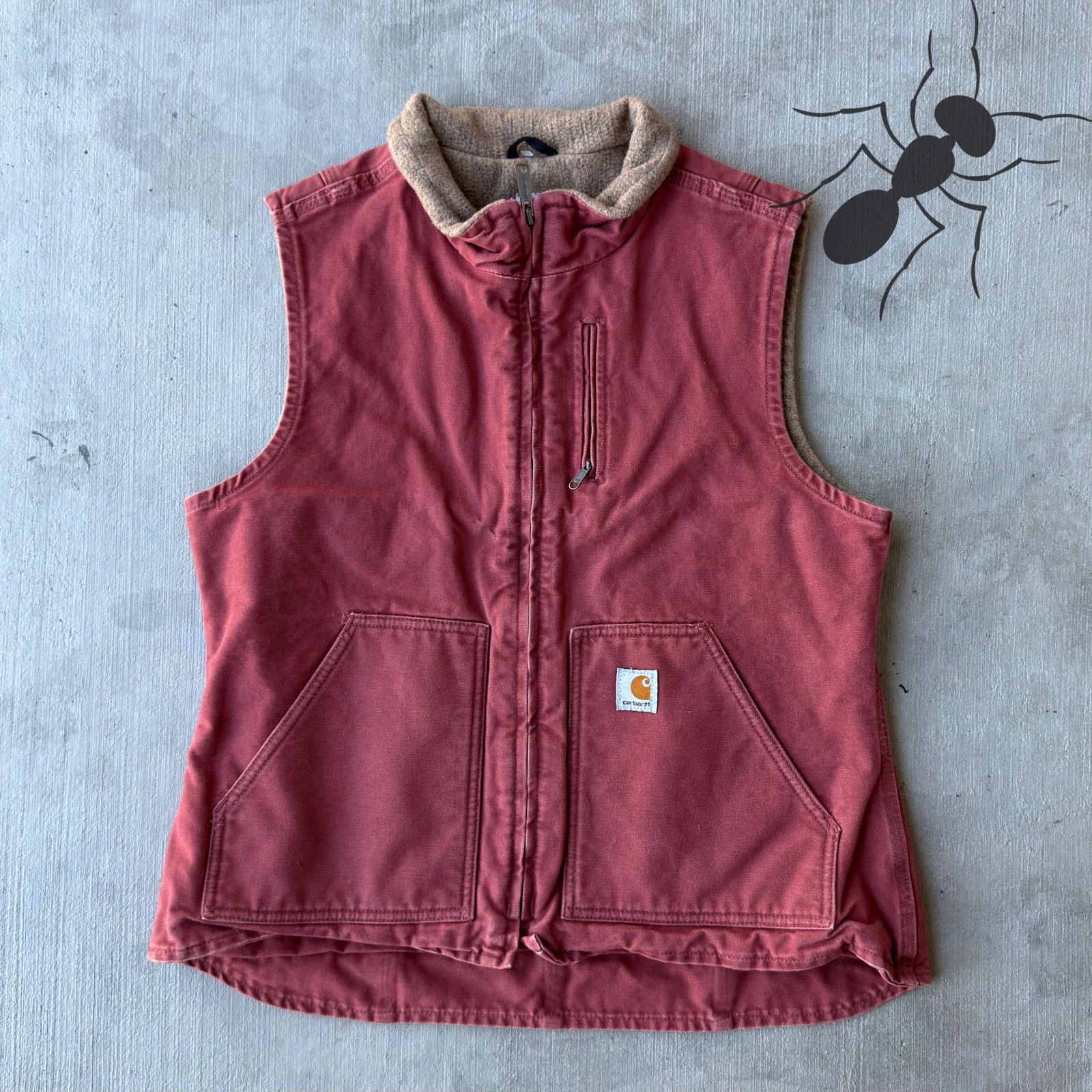 Carhartt × Vintage Carhartt WOMENS WV001 VRS pink work wear vest Size US L / EU 52-54 / 3 - 1 Thumbnail