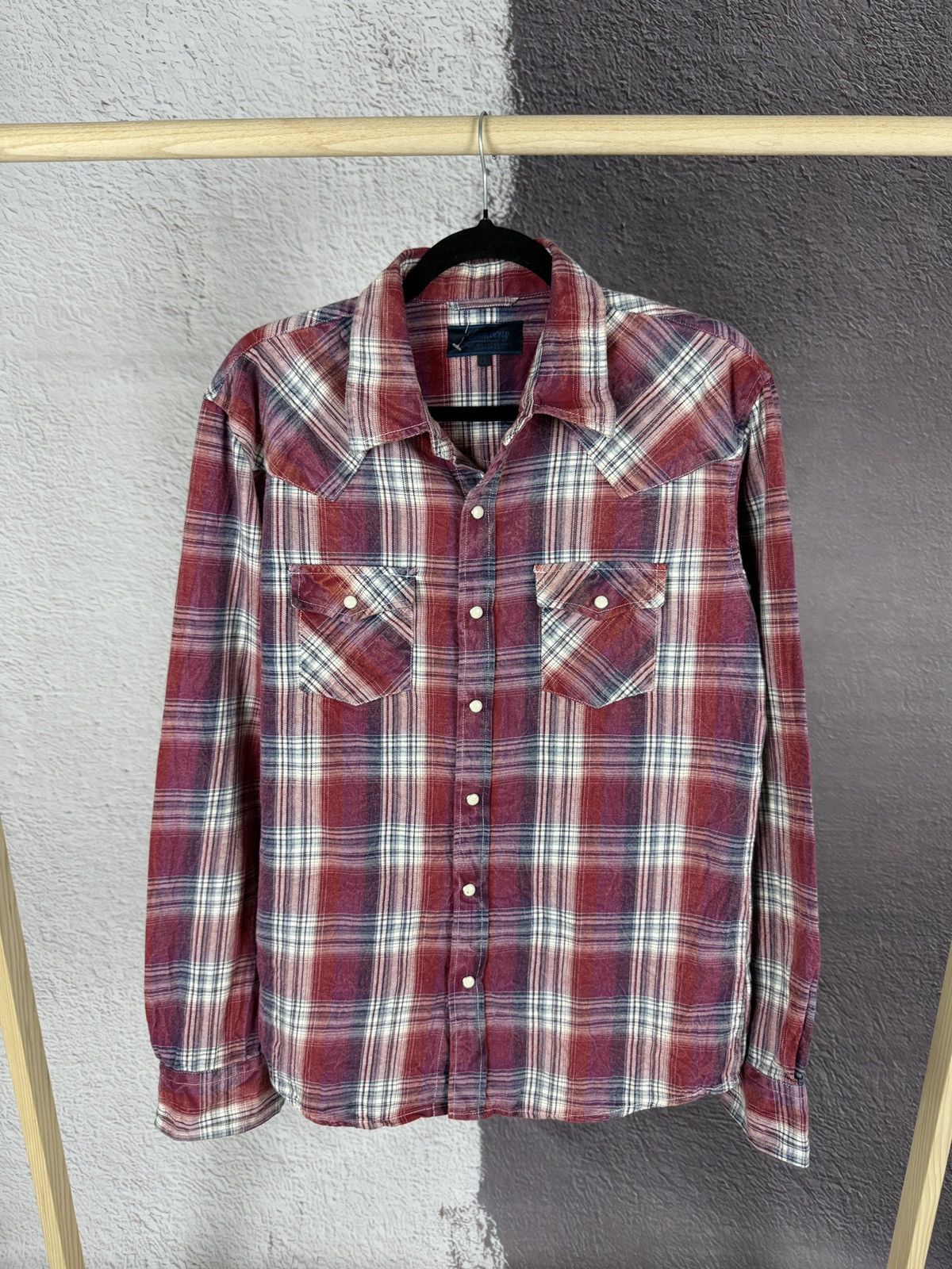 Flannel Gembony Japanese style red flannel vintage checkered shirt Size US L / EU 52-54 / 3 - 1 Thumbnail