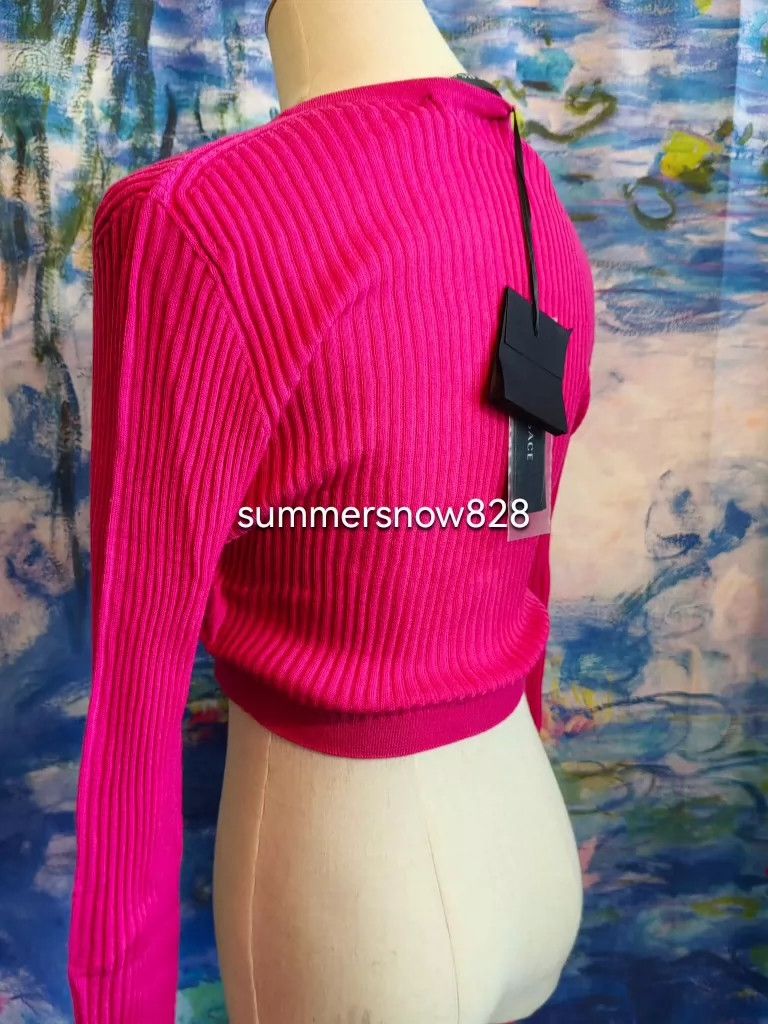 Versace Versace Wool sweater cardigan Size M / US 6-8 / IT 42-44 - 6 Thumbnail