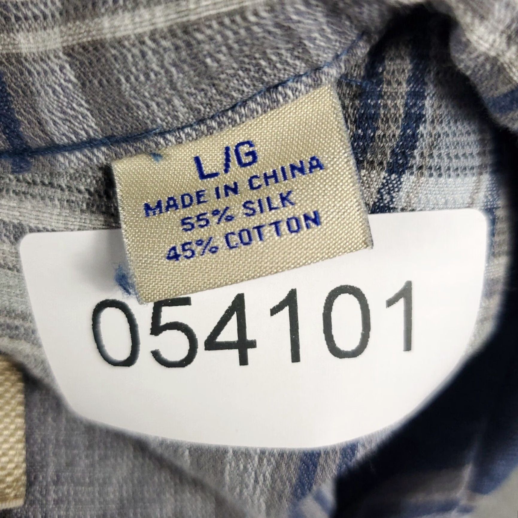 Tommy Bahama Tommy Bahama Shirt Mens Large Blue Plaid Short Sleeve Button Up Silk Cotton Size US L / EU 52-54 / 3 - 7 Thumbnail