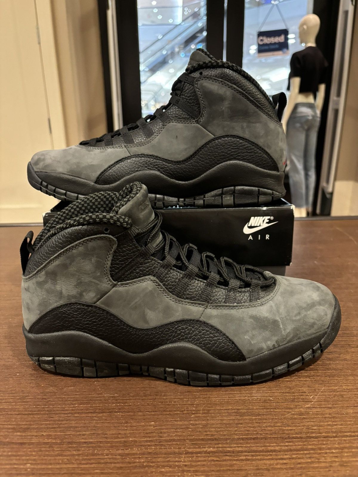 HOT Grey Air Jordan 10 Retro Shadow Jordan 10 Retro 'Shadow