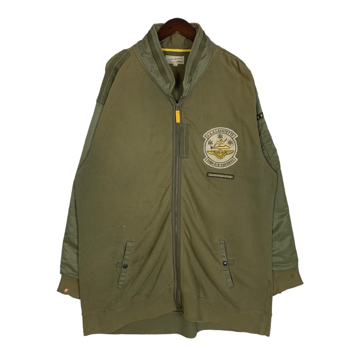 Avirex × Lafayette 148 Avirex U.S.S Lafayette United State Navy Military Jacket Size US XXL / EU 58 / 5 - 1 Thumbnail