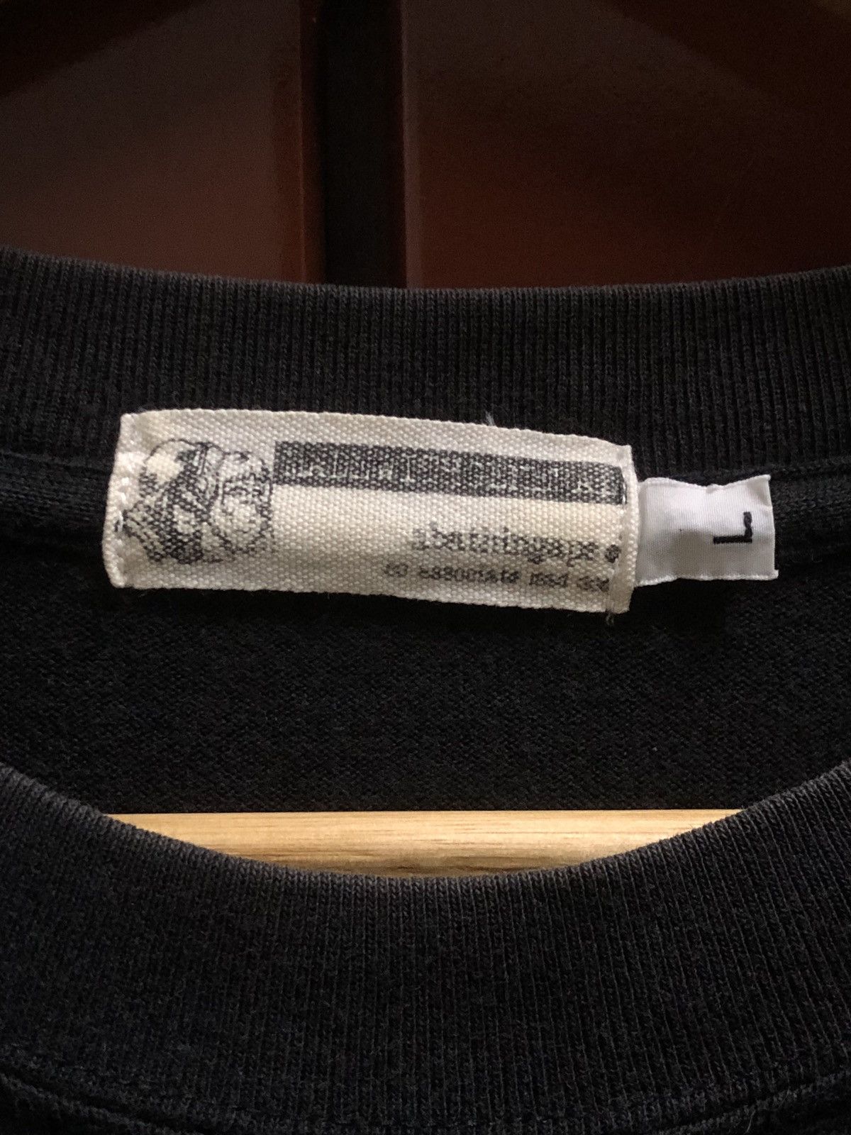 Bape OG Vintage 2000 BAPE Spell Out Logo Cracked Style L/S Shirts Size US L / EU 52-54 / 3 - 4 Thumbnail