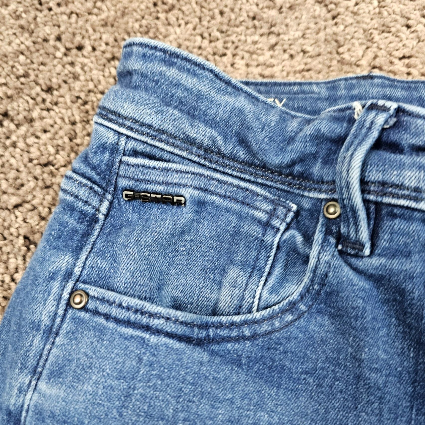 G-Star G-Star Jeans Women 27 Skinny High Rise Denim Medium Wash Stretch 24x30 Blue Womens Size 27" / US 4 / IT 40 - 3 Thumbnail
