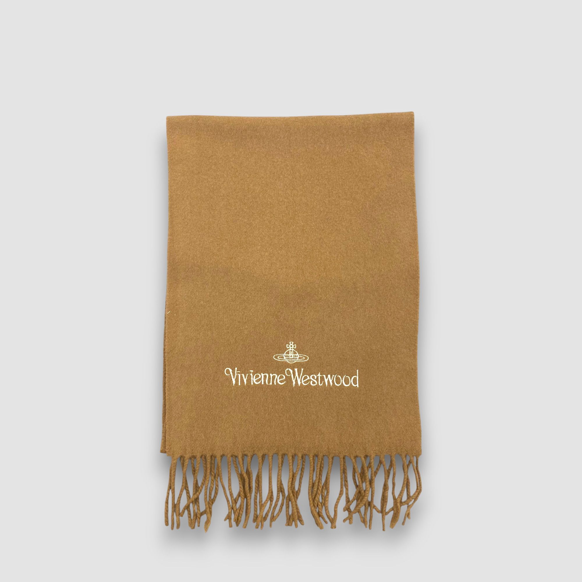 Japanese Brand Vintage Vivienne Westwood Scarf Muffler Orbs Wool Scarves Size ONE SIZE - 2 Thumbnail